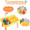 2 IN 1 Beach Toy Set Children Kids Sand and Water Table Set Garden Sandpit Play