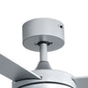 Sliver Metal LED Ceiling Fan Light 3 Dimmable Color Remote Control Bedroom Decor