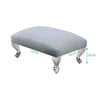 Chrome Queen Legs Pouffe Foot Stool Footstool Footrest Bench Padded Seat Chair