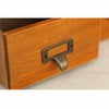 Small Cabinet Glass Door Cupboard Storage Shelves Rustic Wooden Display Unit New