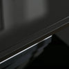 Coffee Table with Tempered Glass Top, Cocktail Table with Storage & Steel Frame