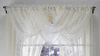 Plain Tasselled Voile Swags All Colours-Net Curtains Voile Swag Valance Pelmet