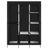 New 71" Fabric Wardrobes Clothes Closet 8 Storage Shelves with 3 Handing Rail