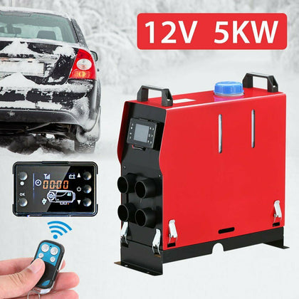 Diesel Heater 12V 5KW Air Diesel Heater Set Vehicle Heater For Vans, Car & Boats