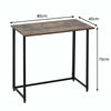 Folding Computer Desk Wooden Foldable Study Table Laptop PC Table Home Office UK