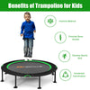 Kids Mini Trampoline Folding Fitness Rebounder Children Exercise Bouncer 80KG