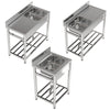 Commercial Single Bowl Catering Sink Stainless Steel Kitchen Stand Wash Unit