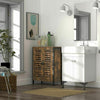 Storage Cabinet Bathroom Cabinet Sideboard with 2 Adjustable Shelf Cupboard