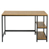 Industrial Computer Desk Writing Study Table PC Laptop w/ Shelves Workstation