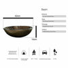 Tempered Glass Basin Sink Vanity Bathroom Clockroom Countertop Wash Bowl w/ Tap