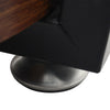 2 Tier Rustic Wood Metal Sofa Side Table Coffee Table Bedside Lamp Table Round
