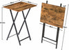 HOOBRO Side Table Folding Tray Table TV Trays Industrial Snack Tables End Table