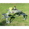 Portable Folding Camping Picnic Table Party Outdoor Garden Chair Stools Set