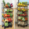 VEGETABLE FRUIT STORAGE 5 TIER KITCHEN STACKING STACKABLE BASKET RACK