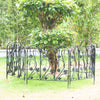 5-20 Rustproof Solid Iron Garden Fence Tall Picket Fence Pet Dog Barrier Panels