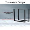70x71cm Industrial Table Legs Steel Metal Trapezium for Dining/Bench/Office/Desk