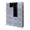 20 Cube Plastic Storage Wardrobe Clothes Organizer Cupboard Closet Cabinet DIY