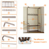 Clothes Rail Rack Garment Dress Hanger Display Stand w/ Shoe Rack Storage Shelf