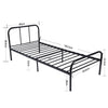 Single Bed Frame Black Metal basebed 3ft Bedframe for Bedroom Dormitory Apartmen
