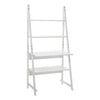 Leaning White Ladder Desk Shelf Computer Study Home / Office Modern With Shelves