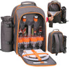 GEEZY Family Picnic Cool Bag Backpack Hamper Wine Cooler Coffee Bottle Holder