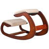 Ergonomic Kneeling Chair Velvet Office Chairs Home Rocking Posture Stool Wood