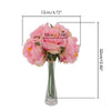 13 HEADS ARTIFICIAL SILK SMALL FLOWERS PEONY BUNCH Wedding Home Outdoor Decor