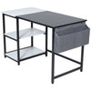PC Computer Desk Writing Study Table Office Home Workstation Dark +Storage Shelf