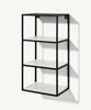 Dordie Wall Mounted Shelf Unit 4 Tier Black & Marble New 🚚 Free Delivery