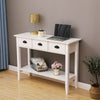 White Console Table w/Drawers&Shelf Dressing Table Hallway Hall Table Furniture