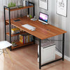 Home Wood Computer Desk PC Laptop Table Office Study Simple Workstation Shelves