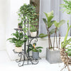 5 Tier Plant Stand Metal Flower Pot Holder Ladder Display Shelf Garden Indoor