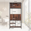 Multifunctional Bookshelf Storage Cabinet 2 Door Bookcase w/ Shelves & Cupboard