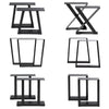 Set of 2 Industrial Metal Steel Box Shape Table Legs Dining/Bench/Office/Desk UK