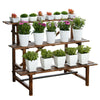 3 Tier Corner Plant Pot Stand Ladder Step Flower Display Wide Shelf Garden Decor