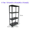 Modern Shelves 4/5 Tier Storage Shelf Tubes Display Plastic Shelving Units