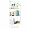 Metal Wood 4-Tier Vintage Ladder Shelf Bookcase Storage Rack Stand Plant Display