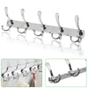 1Pcs 15 Hooks Coat Clothes Door Holder Rack Wall Mounted Hanger Stainless Steel