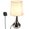 Touch Table Lamp Bedroom Bedside Dimmable Lights Tapered Shade With LED Bulb