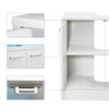 Bathroom Cabinet White Under Sink Storage Unit Double Doors Cupboard Furniture