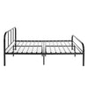 Black 3FT Single Metal Bed Frame in Strong structure Bedstead For Adult Bedroom