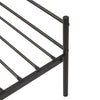3FT Single Metal Bed Frame Black Bed Base Bedstead with Headboard Stable Style