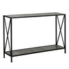 Industrial Slim Hallway Console Table Hall Entryway Narrow Double Oxford Storage