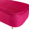 VELVET STORAGE OTTOMAN BENCH POUFFE FOOTREST BEDROOM LIVINGROOM SEAT