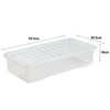 Wham Plastic Storage Shelf Box Stackable Containers Clear With Secure Clip Lid