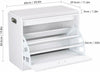 Ottoman Shoe Cabinet Shoe Storage Bench Cupboard Padded Seat Shelf Unit