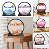 3D Moving Sand Frame Art Picture Glass Sandscape in Motion Display Flowing Gift