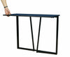 Small Folding Computer Desk Teens' Study Table Notebook Desk Home Office - Black