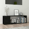 TV Cabinet High Gloss Black 100x24x32 cm Chipboard Living Room Hot Sale