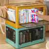 Stackable Fully Open Storage Box Foldable Plastic Clothes Toys Container Case UK